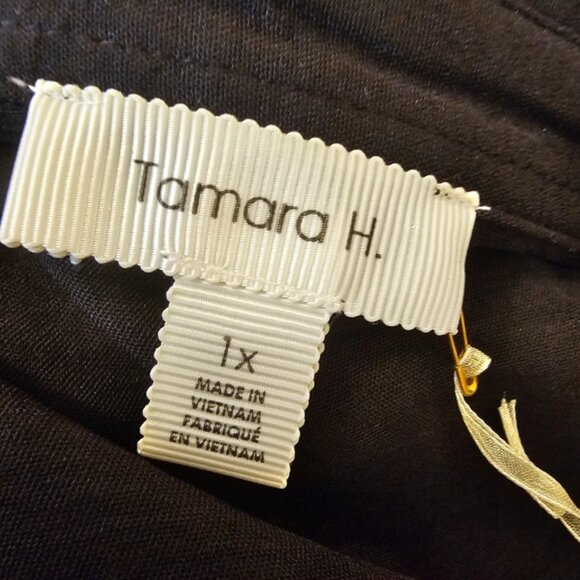 Black Tamara H Women's Shirt Style Button Up Dress - Picture 3 of 11